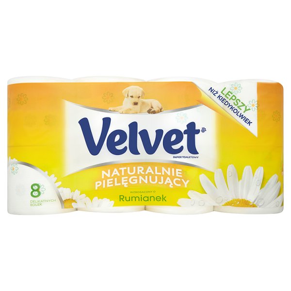 Velvet Naturalnie Pielęgnujący Papier toaletowy 8 rolek