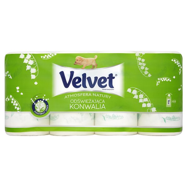 Velvet Atmosfera Natury Odświeżająca Konwalia Papier toaletowy 8 rolek
