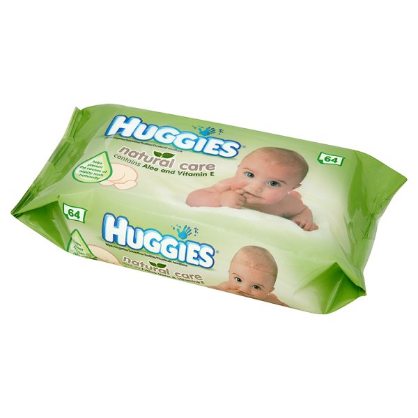 Huggies Natural Care Chusteczki nawilżane 64 sztuki