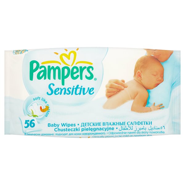 Pampers Sensitive Chusteczki 56 sztuk