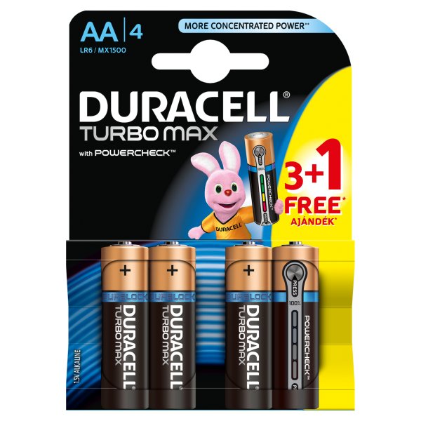 Duracell Turbo Max AA Baterie alkaliczne 4 sztuki