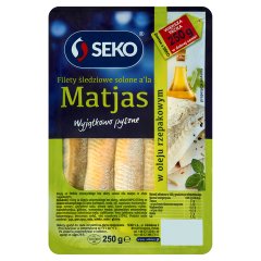 Seko Filety śledziowe solone Filety śledziowe solone250 g