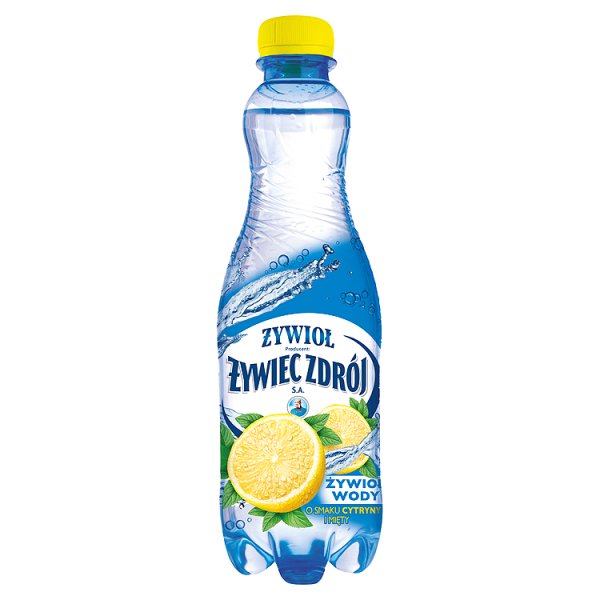 Żywioł od Żywiec Zdrój SA Napój gazowany o smaku cytryny i mięty 0,5 l