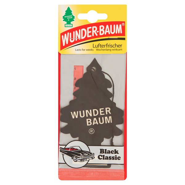 Wunder-Baum Black Classic Odświeżacz powietrza samochodowy 5 g