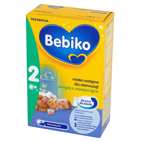 Bebiko 2 Smaczny Sen Mleko następne dla niemowląt powyżej 6. miesiąca życia 350 g