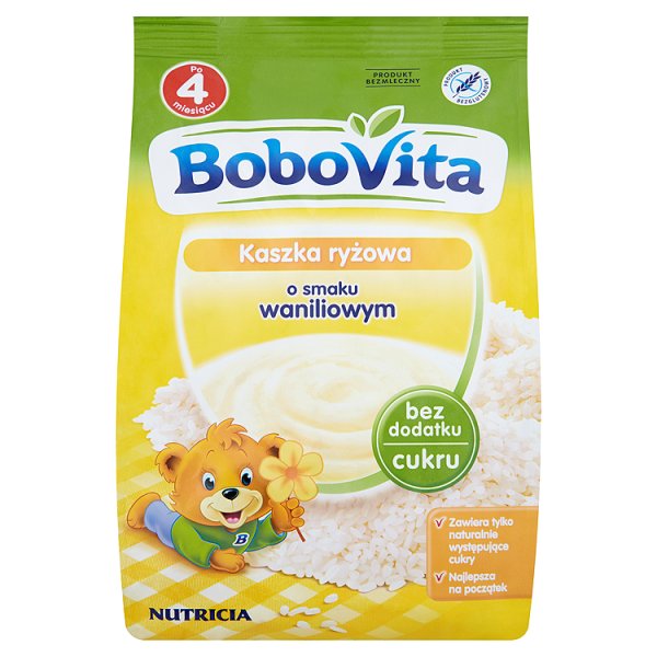 BoboVita Kaszka ryżowa o smaku waniliowym po 4 miesiącu 180 g