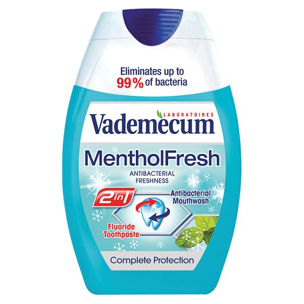 Vademecum 2w1 Menthol Fresh Pasta do zębów 75 ml