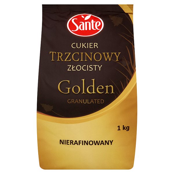 Sante Golden Granulated Cukier trzcinowy złocisty nierafinowany 1 kg