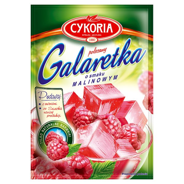Cykoria Galaretka o smaku malinowym 75 g