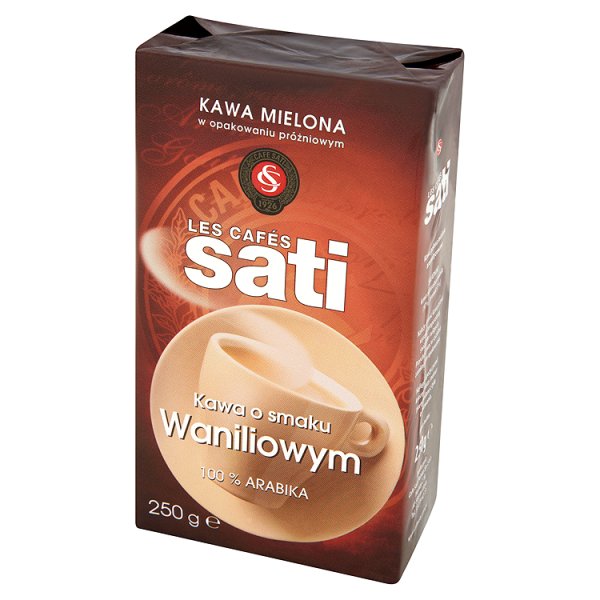 Cafe Sati Kawa palona mielona o smaku waniliowym 250 g