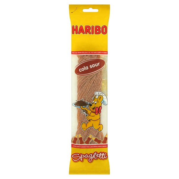 Haribo Spaghetti Kwaśne żelki o smaku coli 200 g
