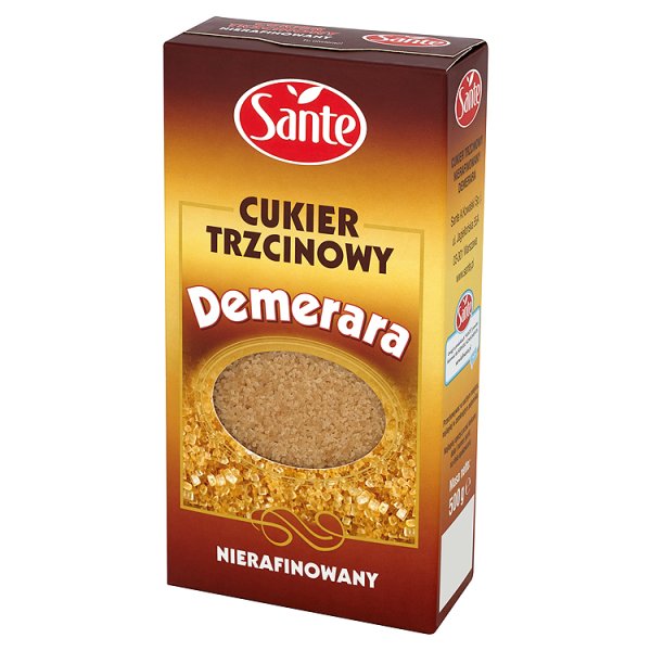 Sante Demerara Cukier trzcinowy nierafinowany 500 g