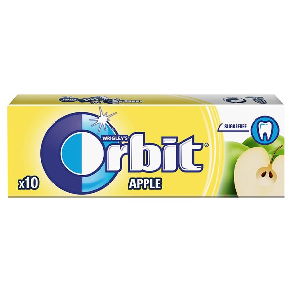 Orbit Apple Guma do żucia bez cukru 14 g (10 drażetek)