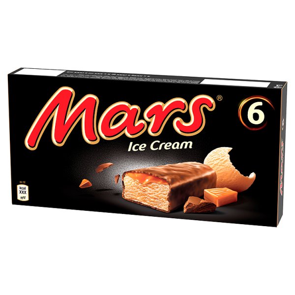 Mars Lody z karmelem w polewie kakaowej 306 ml (6 sztuk)