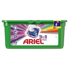 Ariel 3in1 Color Kapsułki do prania 32 sztuki