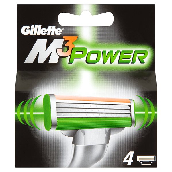 Gillette M3 Power Wkłady do maszynki 4 sztuki