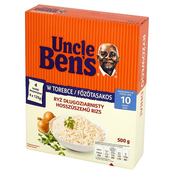 Uncle Ben&#039;s Ryż długoziarnisty 500 g (4 torebki)