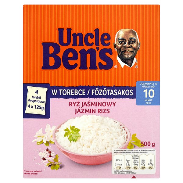 Uncle Ben&#039;s Ryż jaśminowy 500 g (4 torebki)
