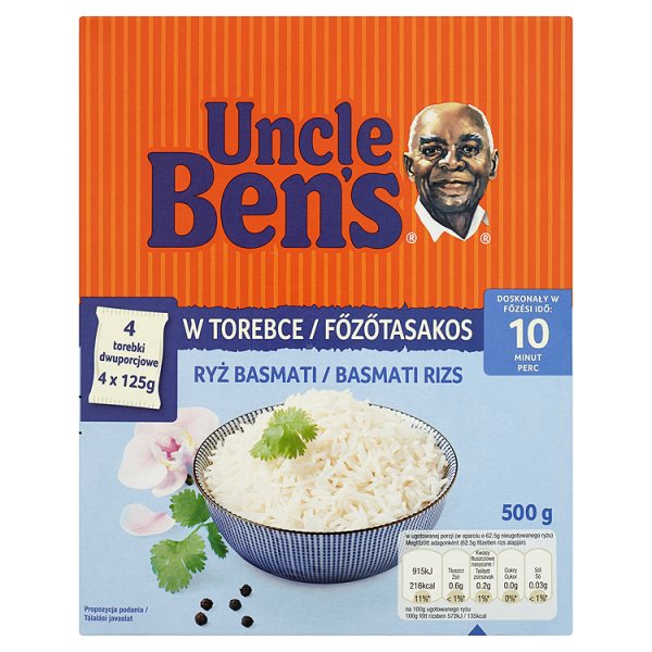 Uncle Ben&#039;s Ryż basmati 500 g (4 torebki)
