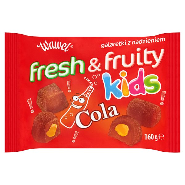 Wawel Fresh &amp; Fruity Kids Cola Galaretki z nadzieniem 160 g