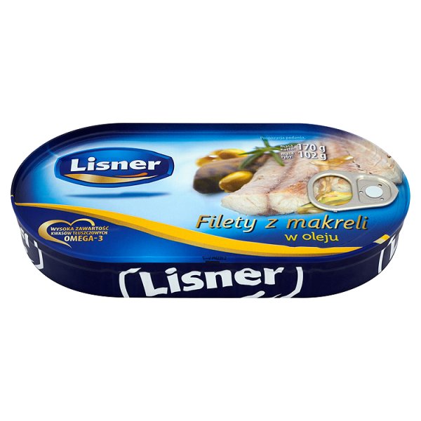 Lisner Filety z makreli w oleju 170 g