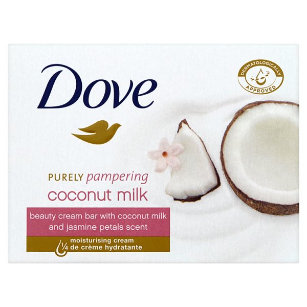 Dove Purely Pampering Coconut Milk Kremowa kostka myjąca 100 g