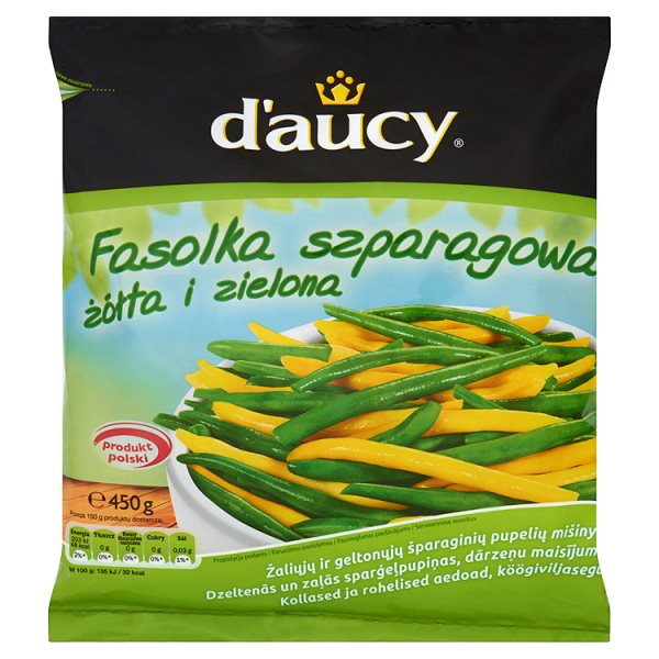 d&#039;aucy Fasolka szparagowa żółta i zielona 450 g