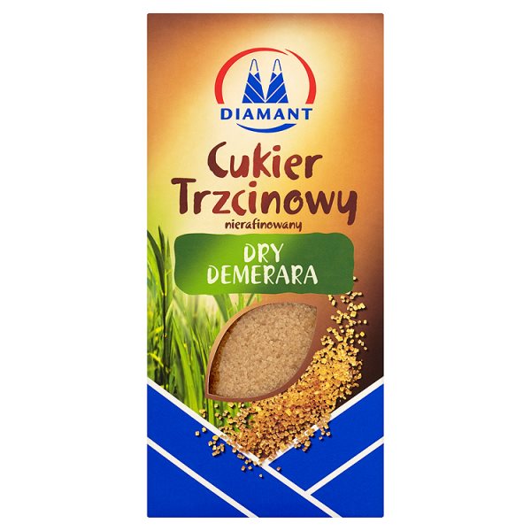 Diamant Dry Demerara Cukier trzcinowy nierafinowany 500 g