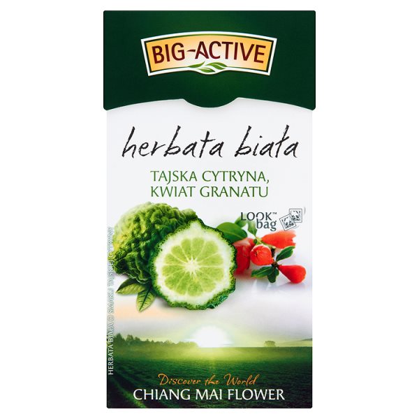 Big-Active Herbata biała tajska cytryna i kwiat granatu 30 g (20 torebek)