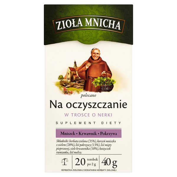 Big-Active Zioła Mnicha Na oczyszczanie Suplement diety Herbatka ziołowa 40 g (20 torebek)