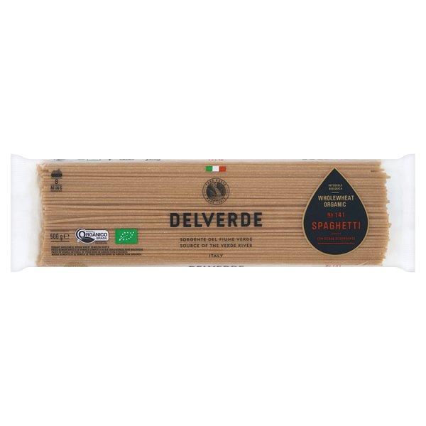 Delverde Makaron pełnoziarnisty Spaghetti Bio 500 g