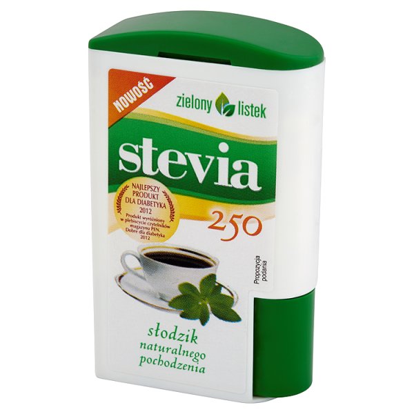 Zielony listek Stevia Słodzik naturalnego pochodzenia 13,8 g (250 tabletek)