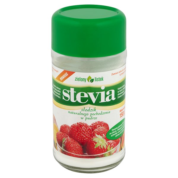 Zielony listek Stevia Słodzik naturalnego pochodzenia w pudrze 150 g