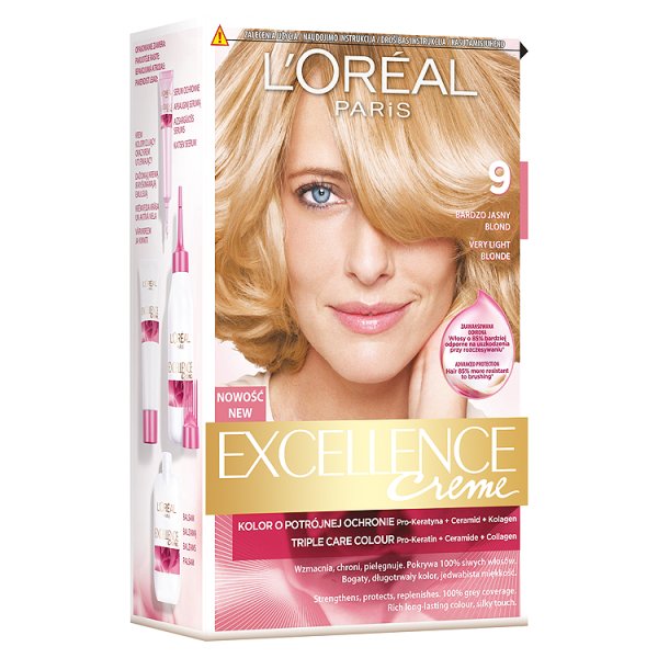 L&#039;Oréal Paris Excellence Creme Farba do włosów 9 Bardzo jasny blond
