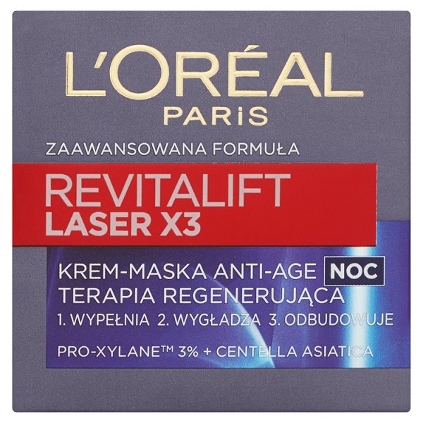 L&#039;Oréal Paris Revitalift Laser X3 Noc Zaawansowana formuła Anti-Age Krem-maska 50 ml