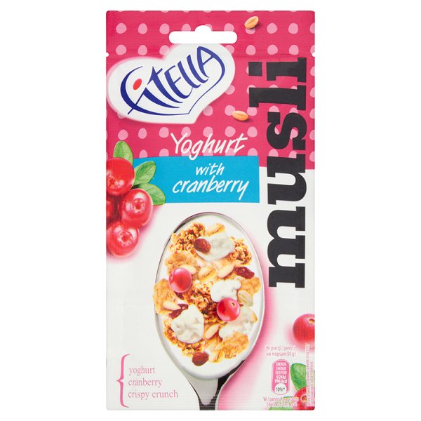 Fitella Musli chrupkie jogurtowe z żurawiną 50 g