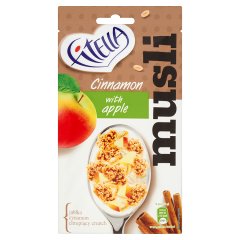 Fitella Musli chrupkie cynamonowe z kawałkami jabłka 50 g