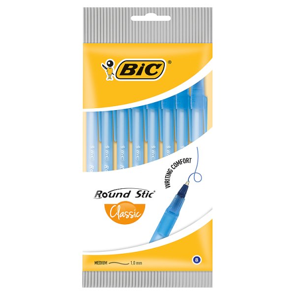 BiC Round Stic Classic Długopis niebieski 8 sztuk