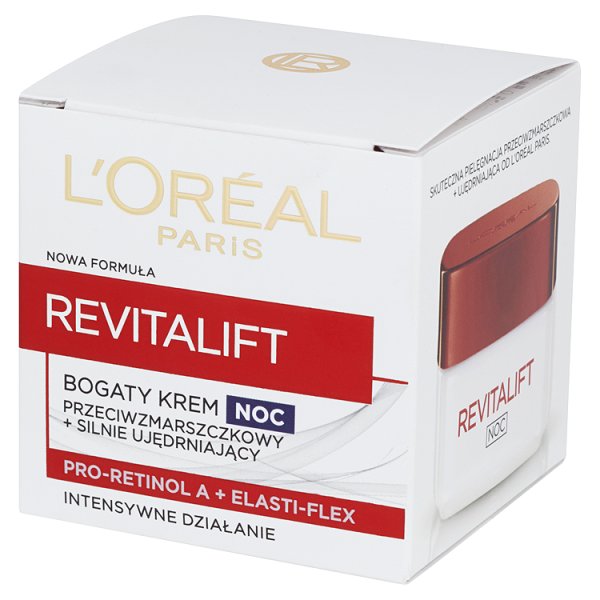 L&#039;Oreal Paris Revitalift Bogaty krem przeciwzmarszczkowy na noc + silnie ujędrniający 50 ml