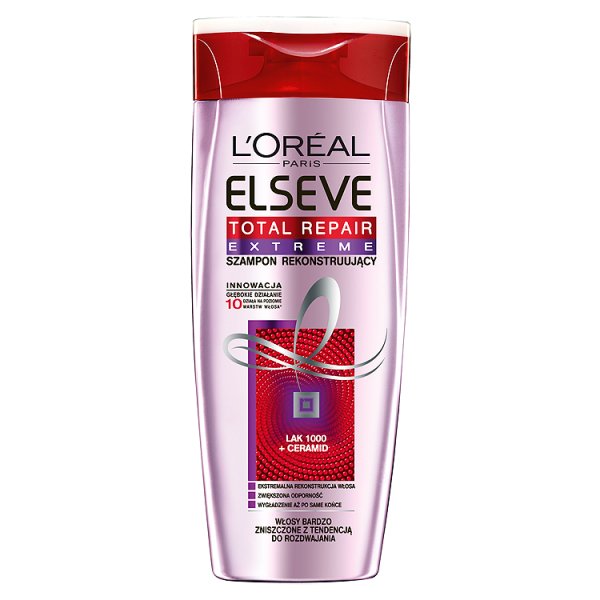 L&#039;Oreal Paris Elseve Total Repair Extreme Szampon rekonstruujący do włosów zniszczonych 400 ml