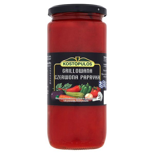 Kostopulos Grillowana czerwona papryka 480 g