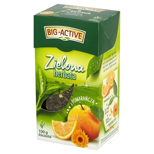 Big-Active Zielona herbata z pomarańczą liściasta 100 g