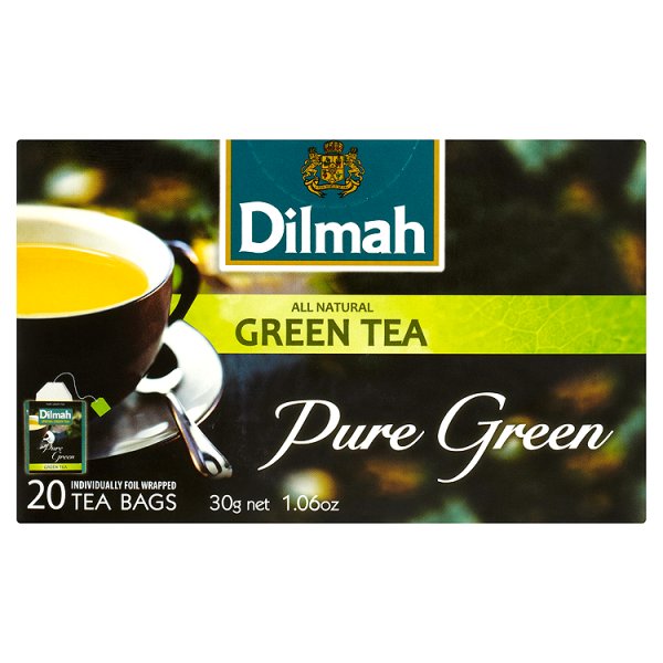 Dilmah Pure Green Herbata zielona 30 g (20 torebek)