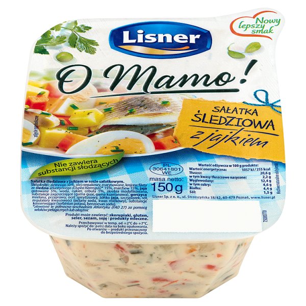 Lisner O Mamo! Sałatka śledziowa z jajkiem 150 g