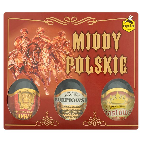 Apis Miody Polskie Zestaw miodów pitnych 3 x 250 ml