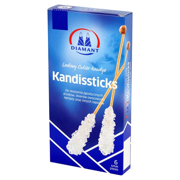 Diamant Kandissticks Lodowy Cukier kandyz 60 g (6 sztuk)