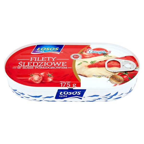 Łosoś Ustka Filety śledziowe w sosie pomidorowym 175 g