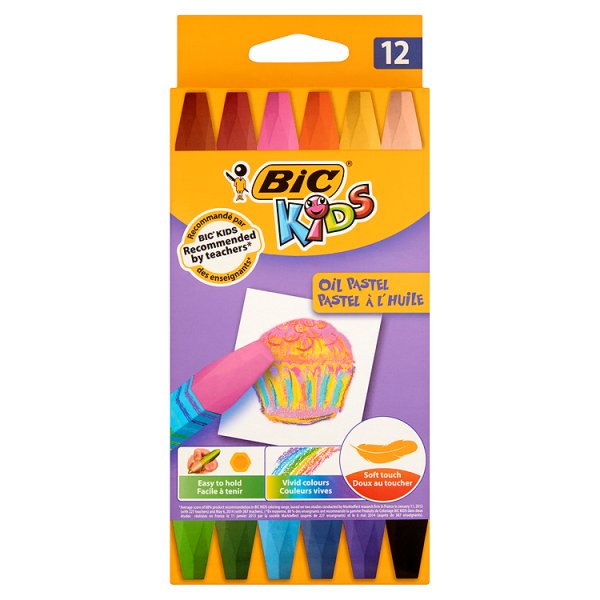 BiC Kids Kreatywne pastele olejne 12 kolorów