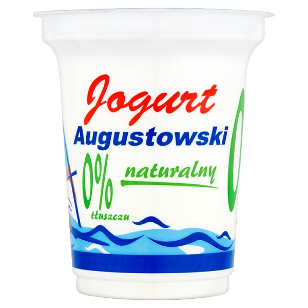 Mlekpol Jogurt Augustowski naturalny 0% tłuszczu 350 g