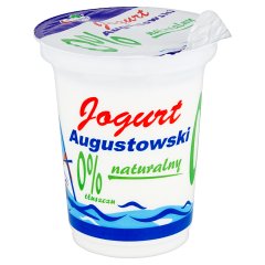 Mlekpol Jogurt Augustowski naturalny 0% tłuszczu 350 g